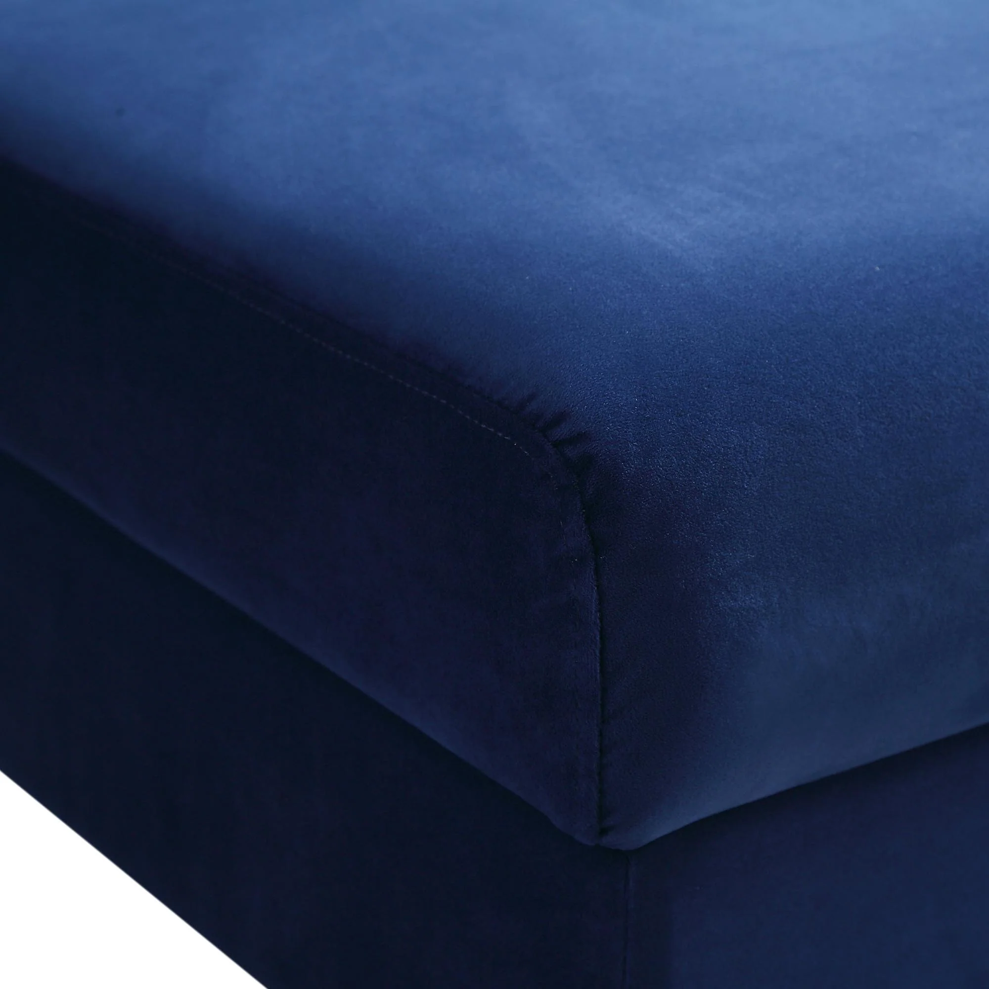 Timber Navy Blue Velvet Storage Ottoman - Image 12
