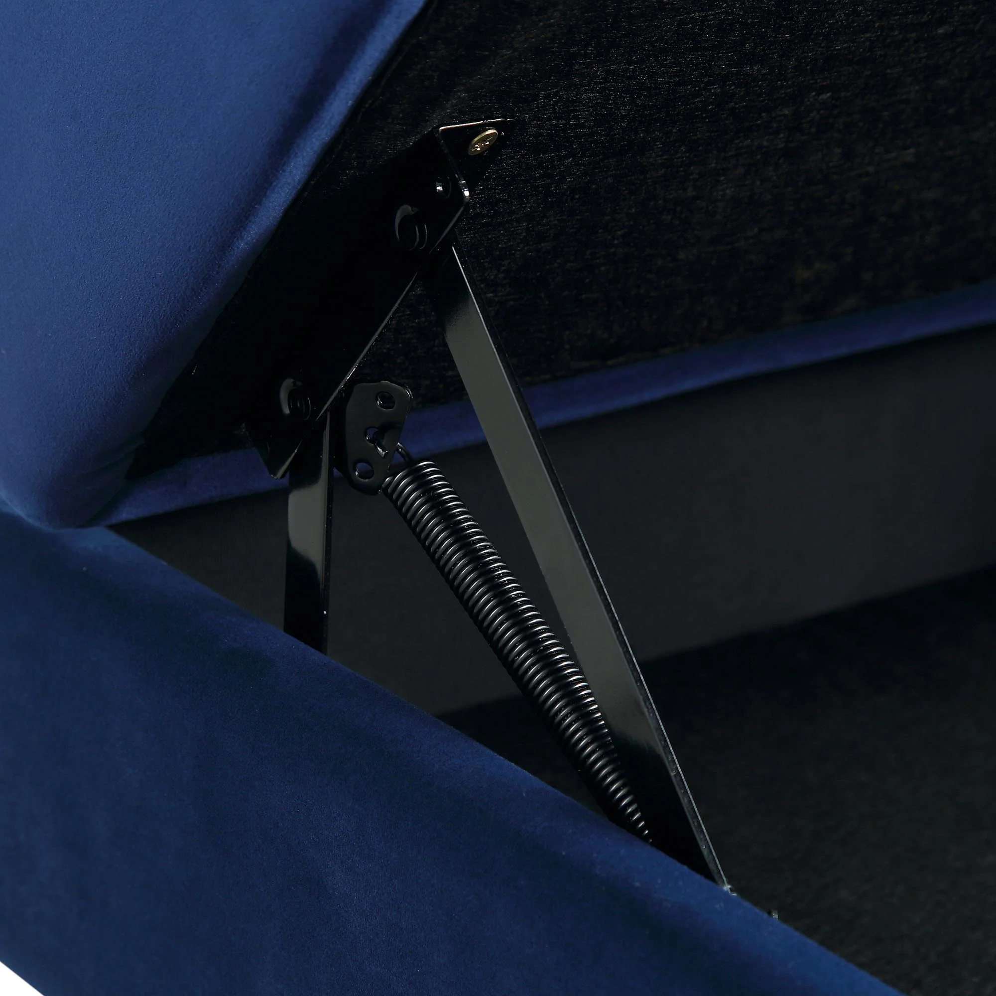 Timber Navy Blue Velvet Storage Ottoman - Image 13
