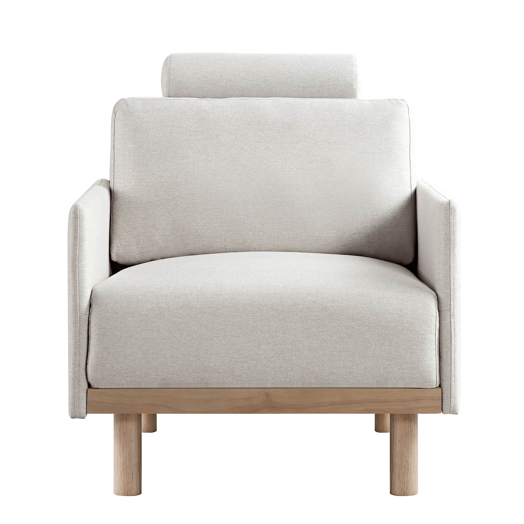 Timber Oatmeal Fabric Armchair - Image 5