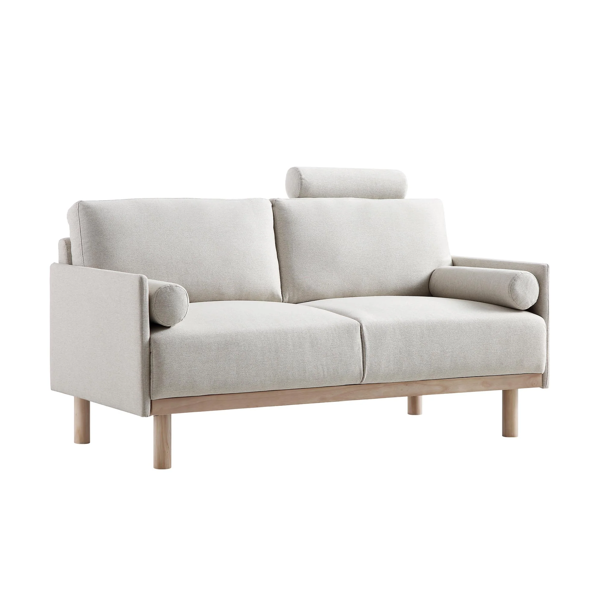 Timber Oatmeal Fabric Sofa, 2-Seater - Image 5