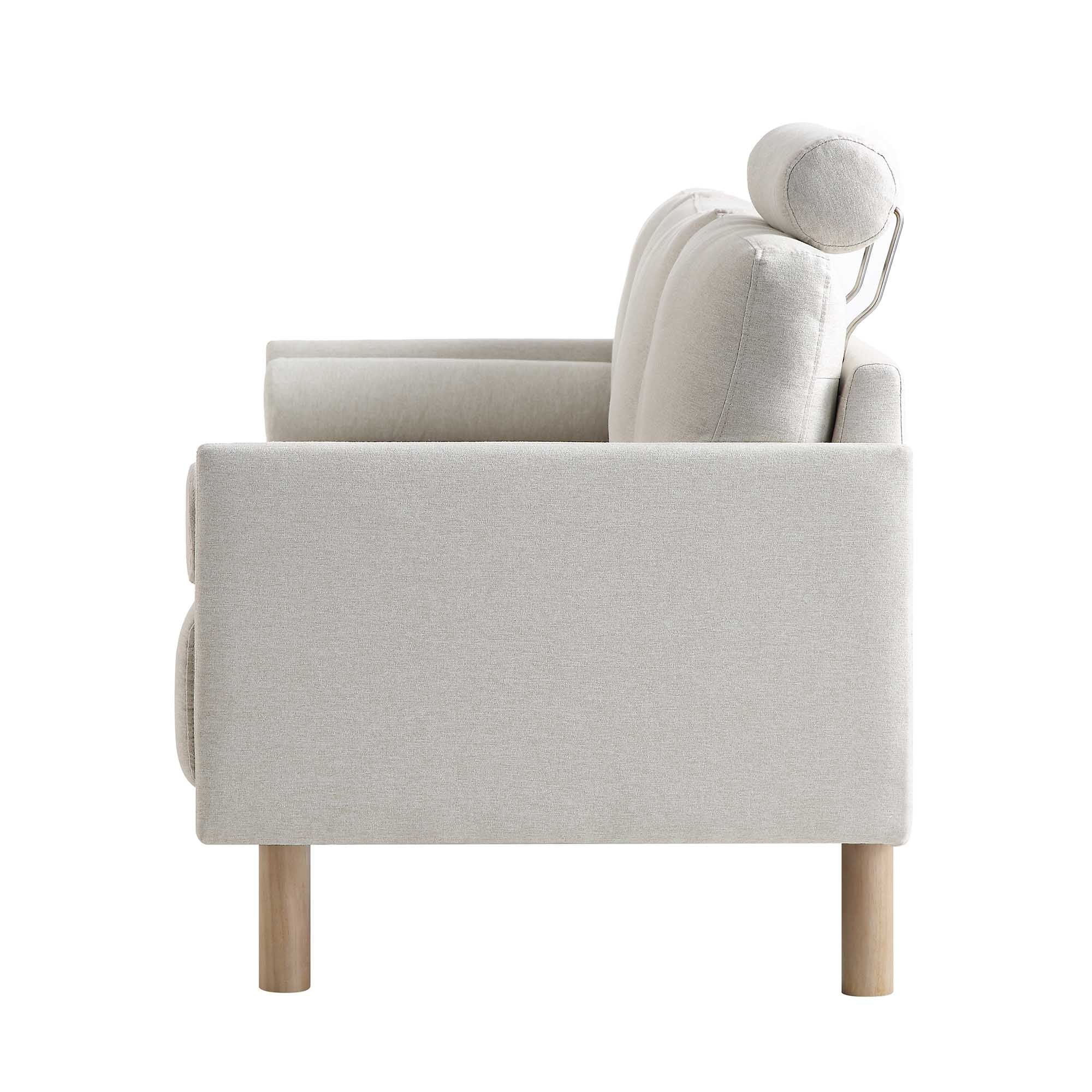 Timber Oatmeal Fabric Sofa, 3-Seater - Image 9