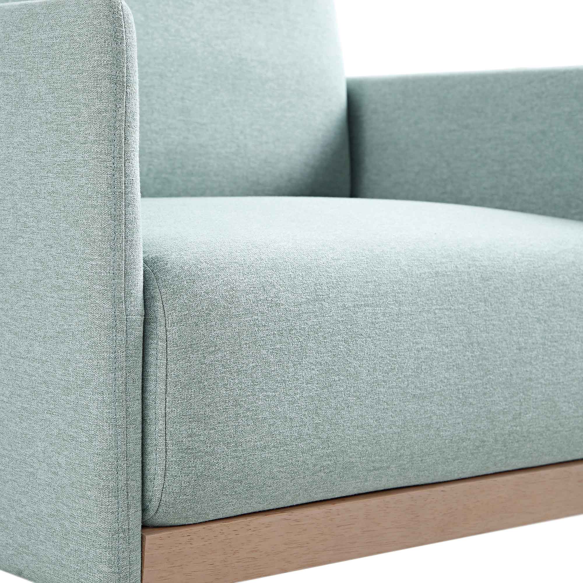 Timber Sage Green Fabric Armchair - Image 12