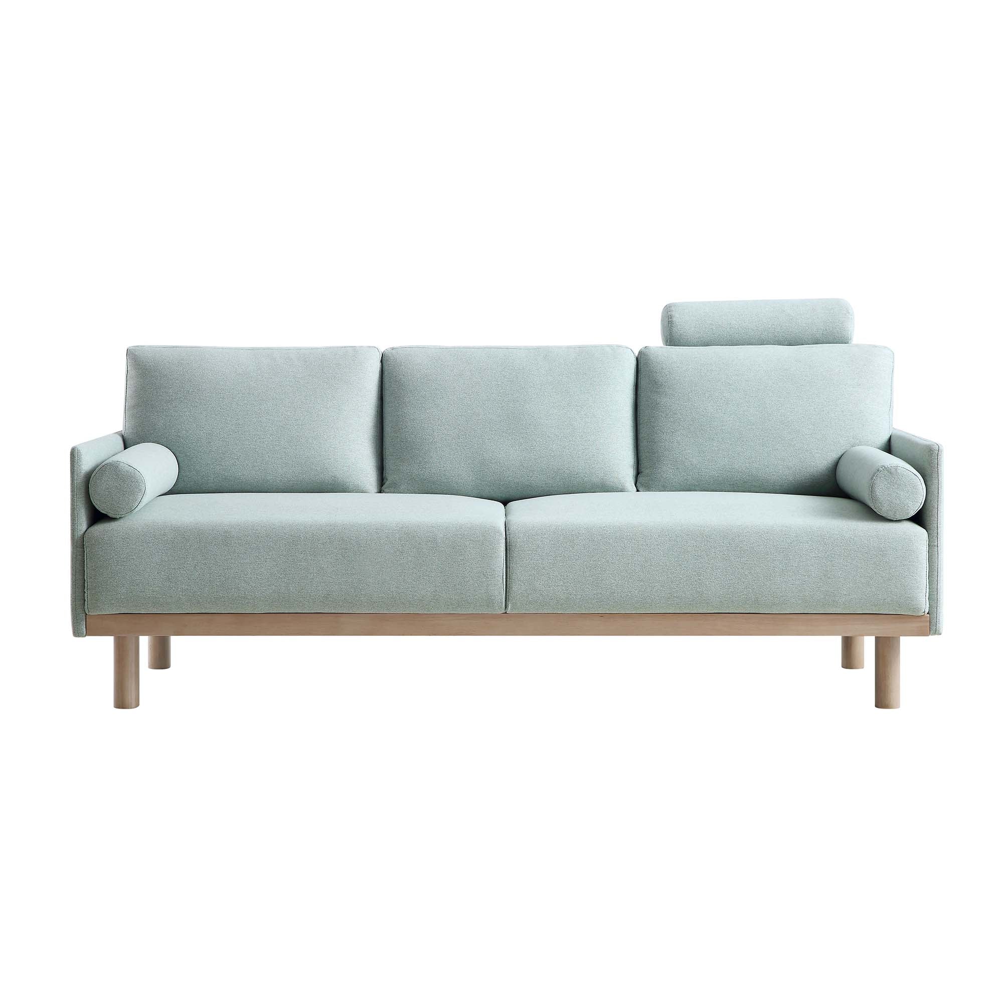 Timber Sage Green Fabric Sofa, 3-Seater - Image 4
