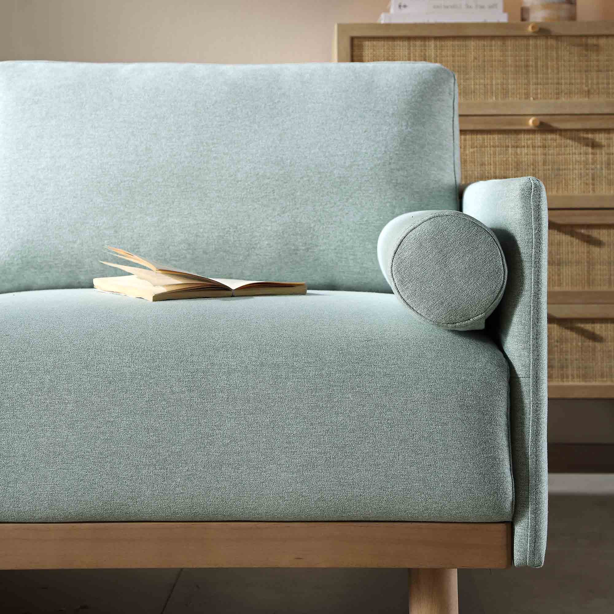 Timber Sage Green Fabric Sofa, Large 3-Seater Chaise Sofa Left Hand Facing - Image 12
