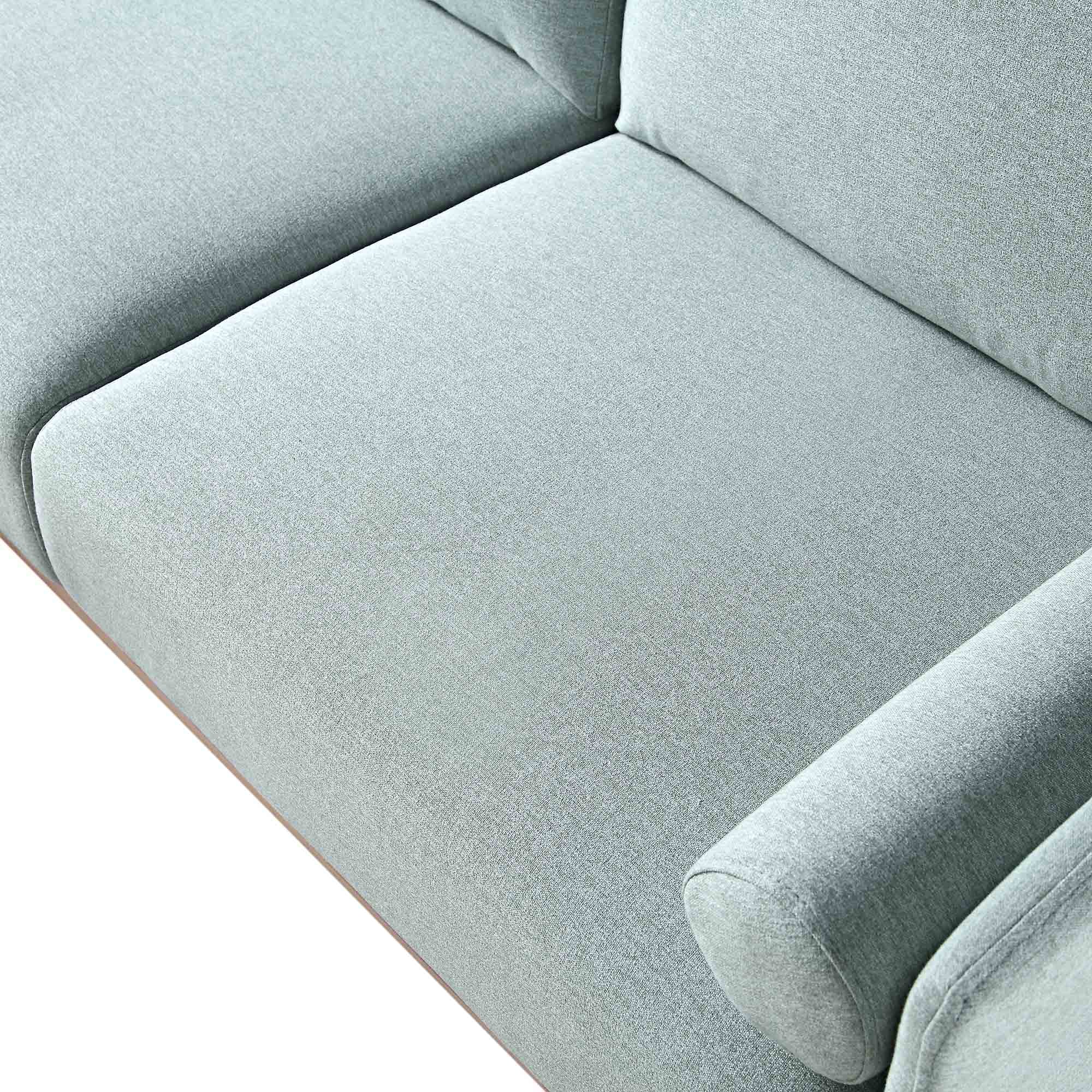 Timber Sage Green Fabric Sofa, Large 3-Seater Chaise Sofa Right Hand Facing - Image 12