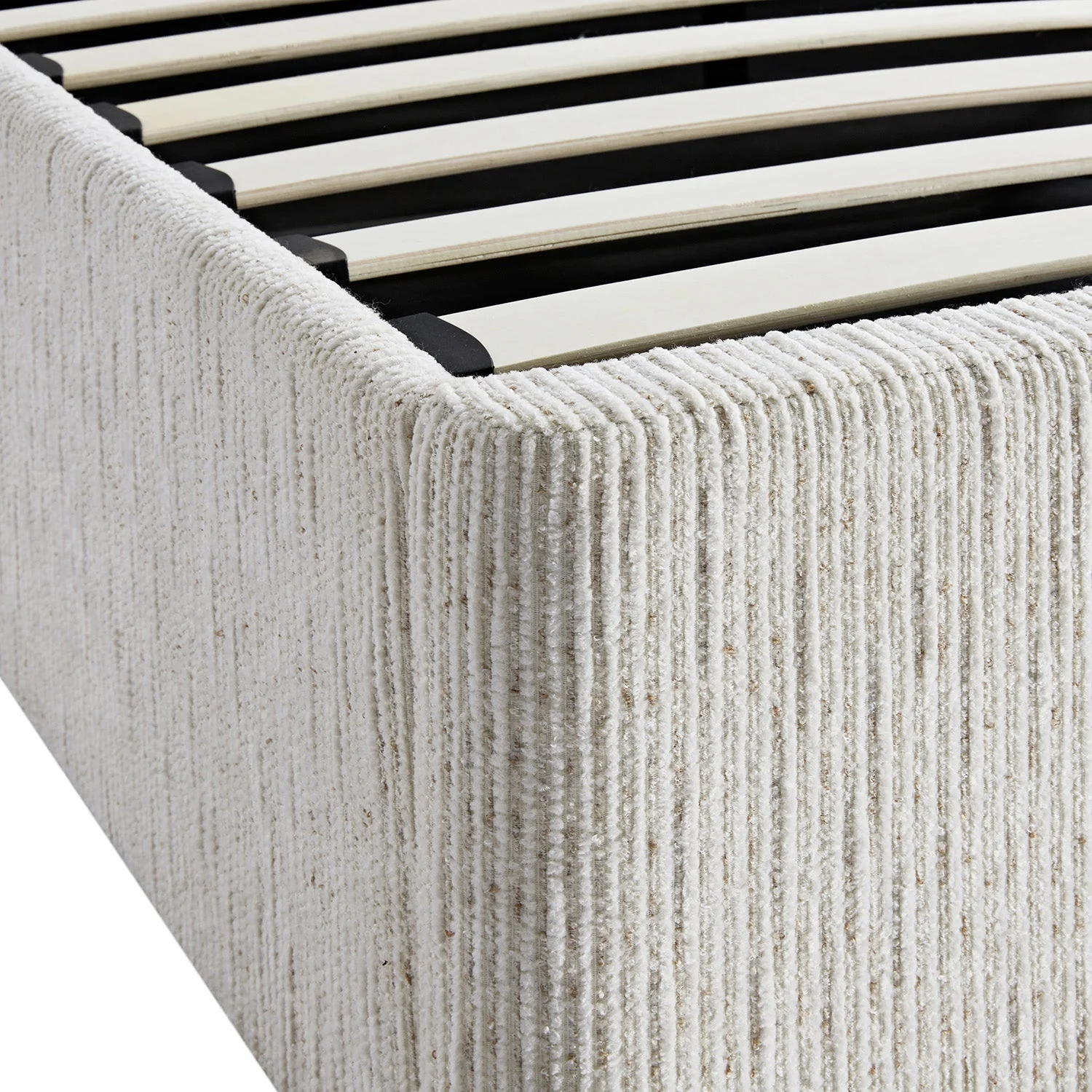 Tremezzo Oversized Ottoman Storage Bed, Beige Textured Fabric - Image 22
