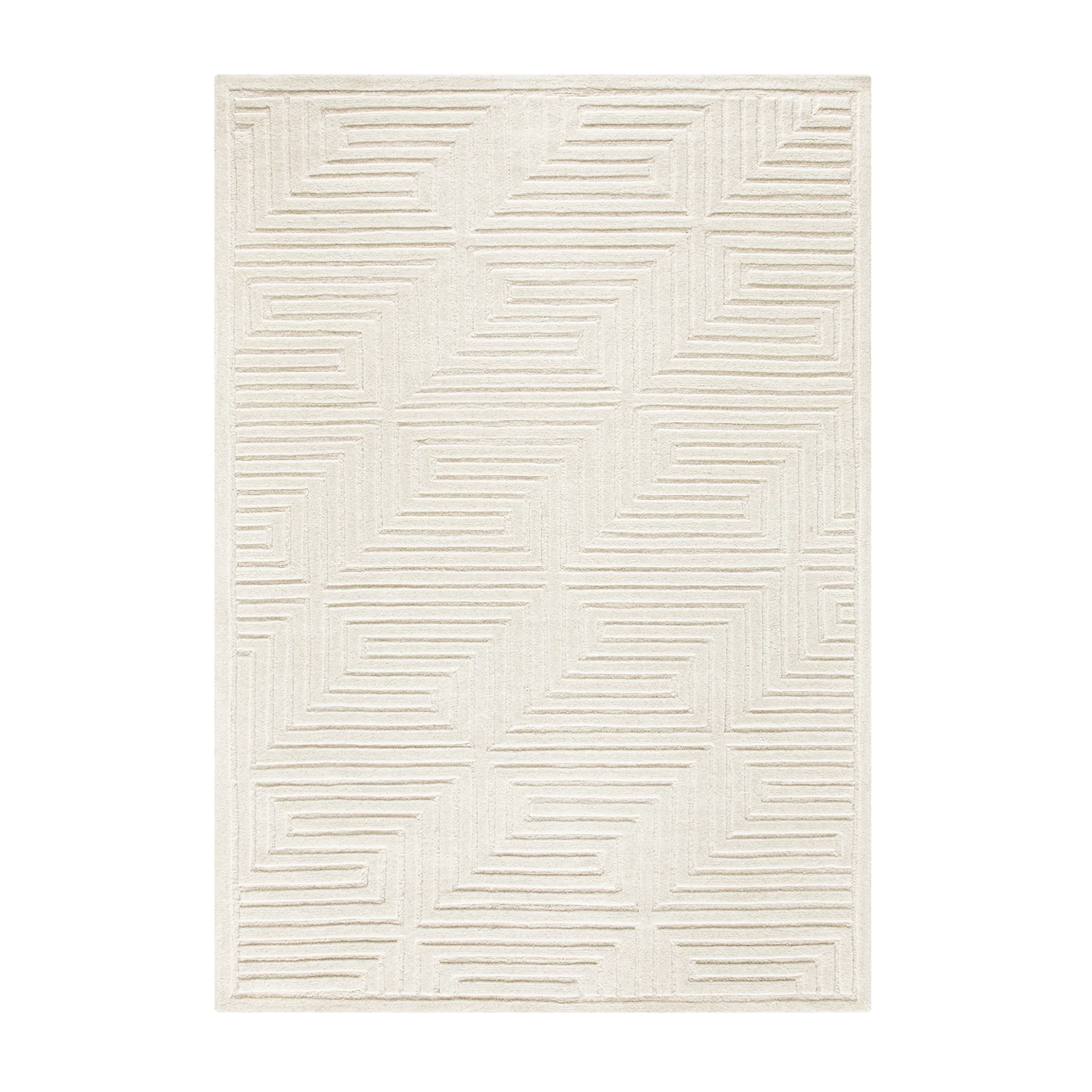 Treviso Ivory Hand Tufted Wool Rug