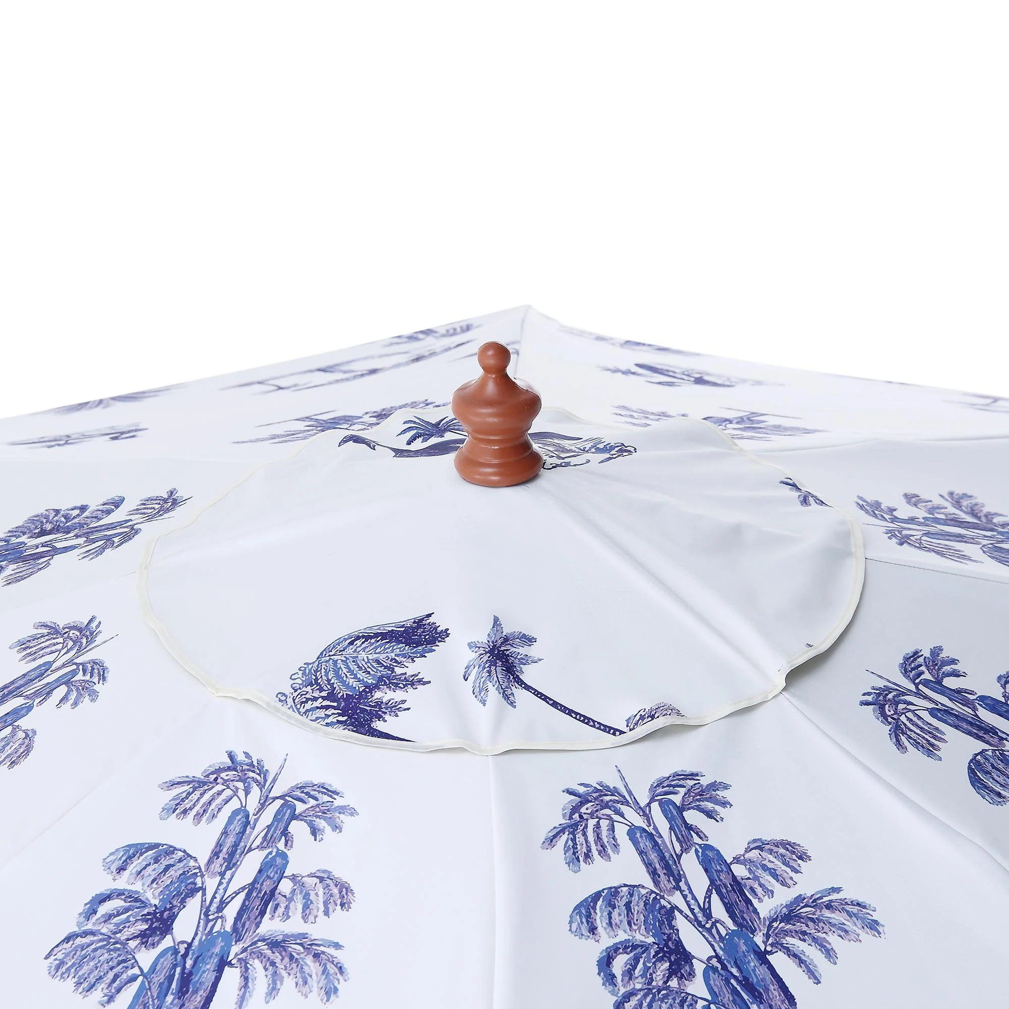 Tropical Pattern 2.6M Octagonal Tassel Parasol with Aluminium Tilt - Image 10
