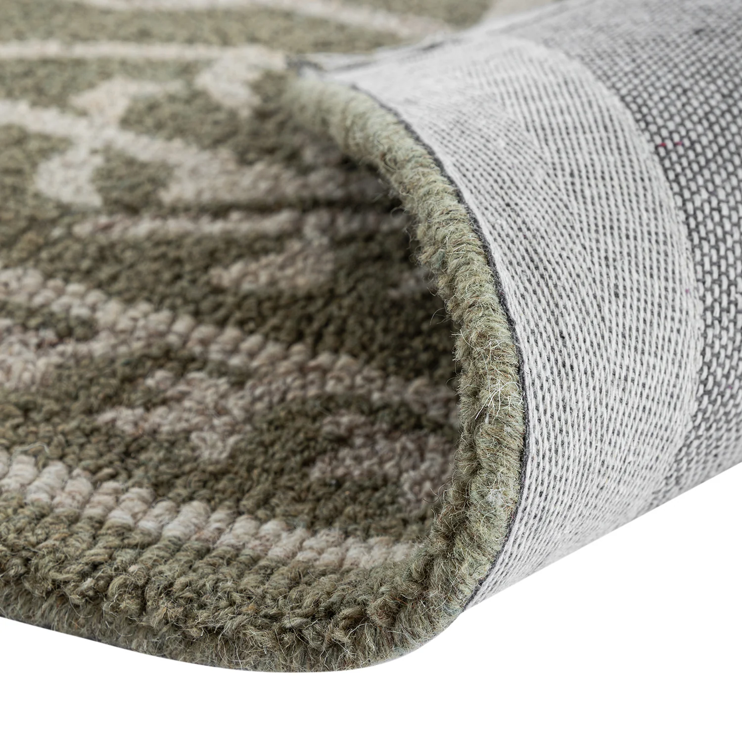 Varanasi Green Traditional Hand Tufted Wool Runner - Image 5