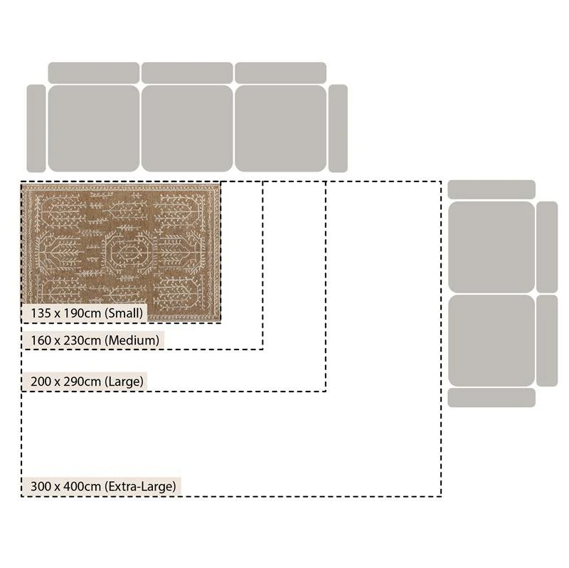 Varanasi Rust Traditional Hand Tufted Wool Rug - Image 3