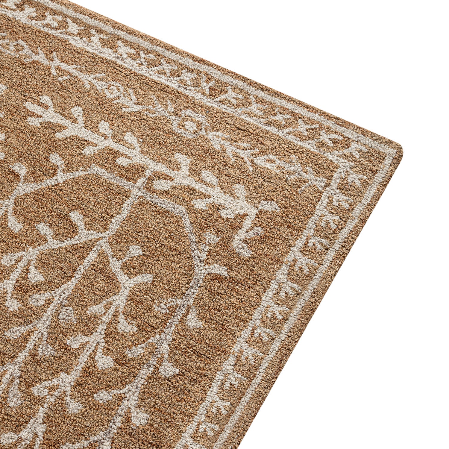 Varanasi Rust Traditional Hand Tufted Wool Rug - Image 4