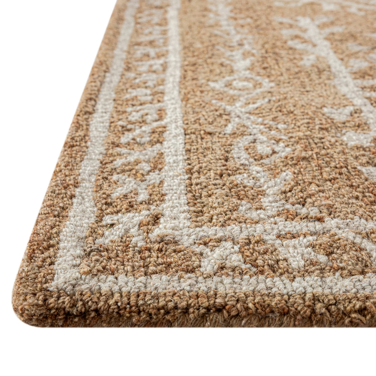 Varanasi Rust Traditional Hand Tufted Wool Rug - Image 5