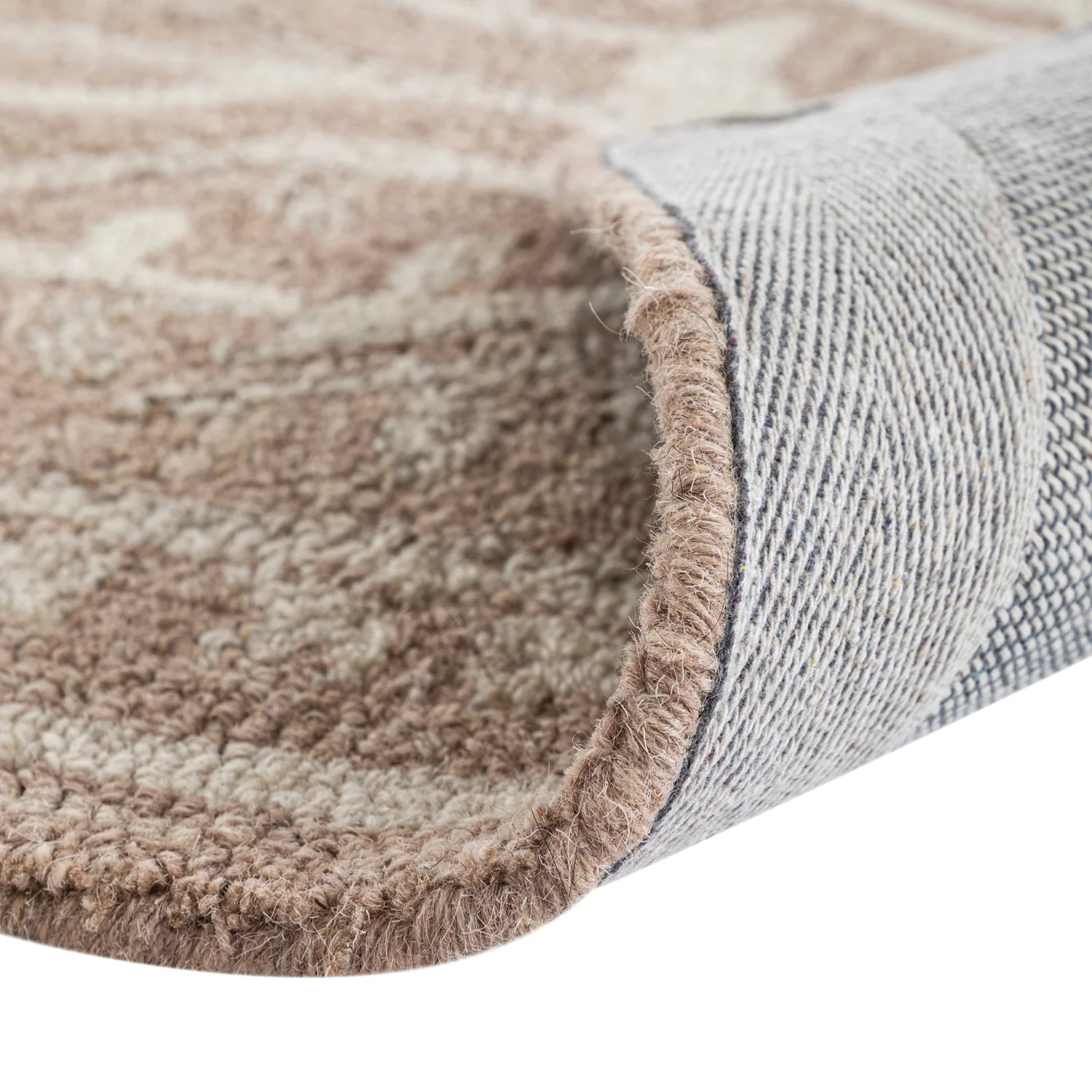 Varanasi Taupe Traditional Hand Tufted Wool Runner - Image 5