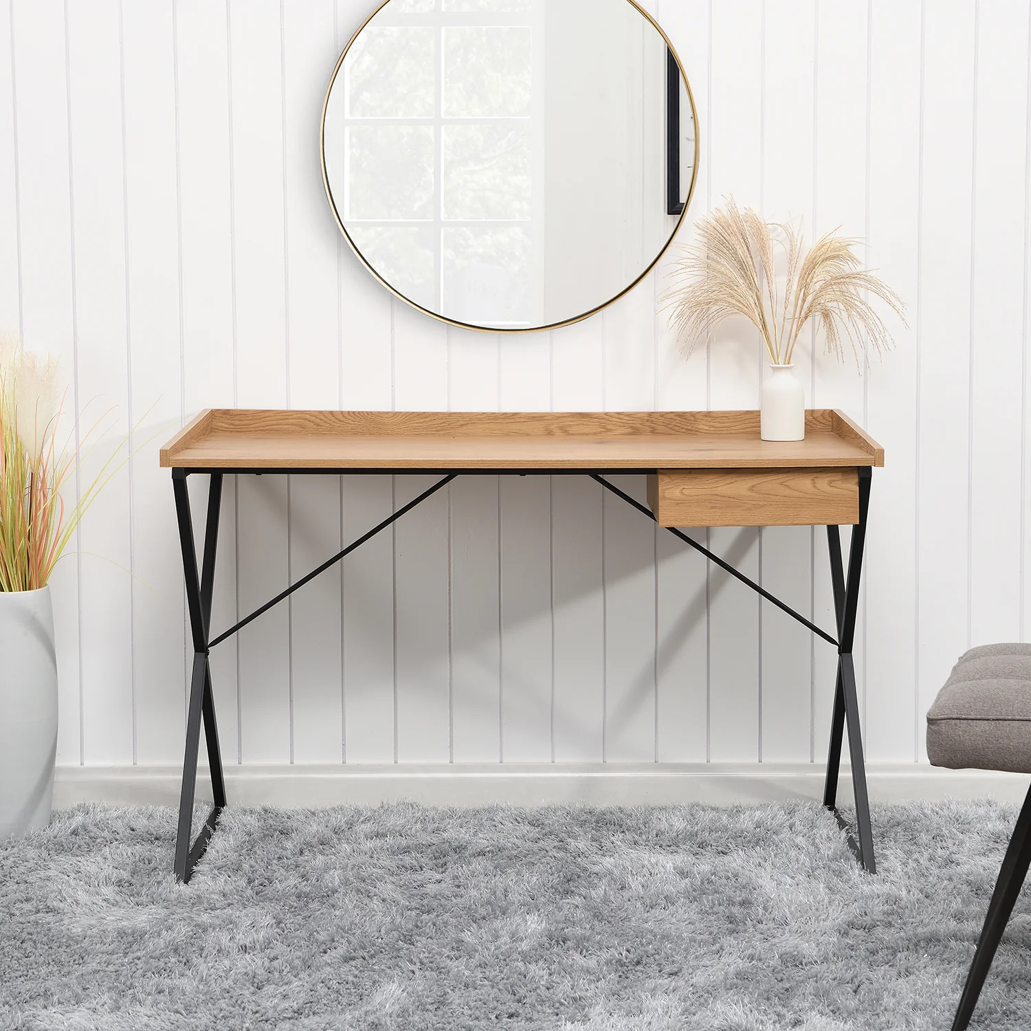 Vaxjo 1-Drawer Desk - Image 2