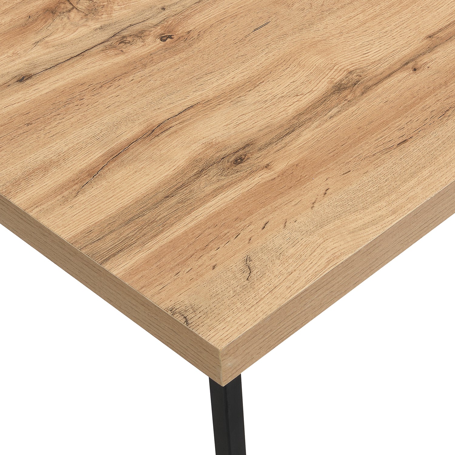 Vaxjo 1 Drawer Oak Effect Desk with Cable Management Storage - Image 10