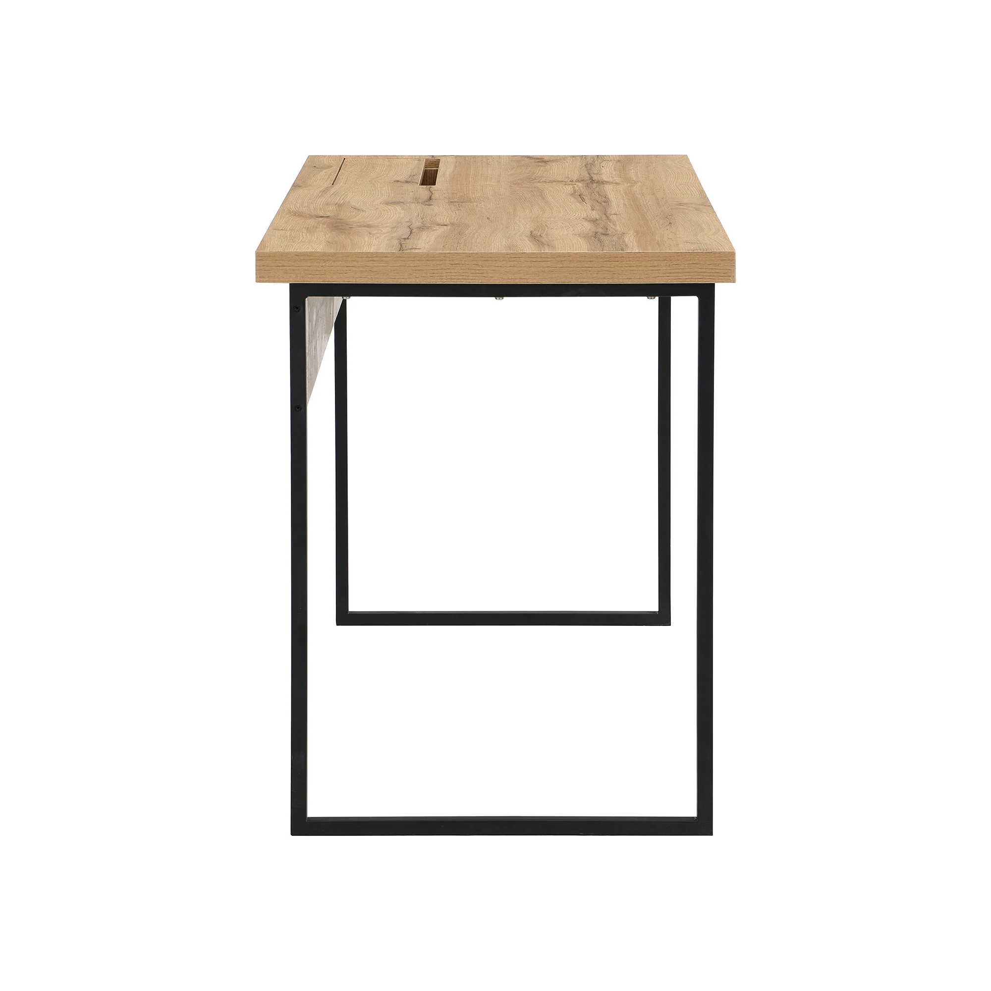 Vaxjo 1 Drawer Oak Effect Desk with Cable Management Storage - Image 7