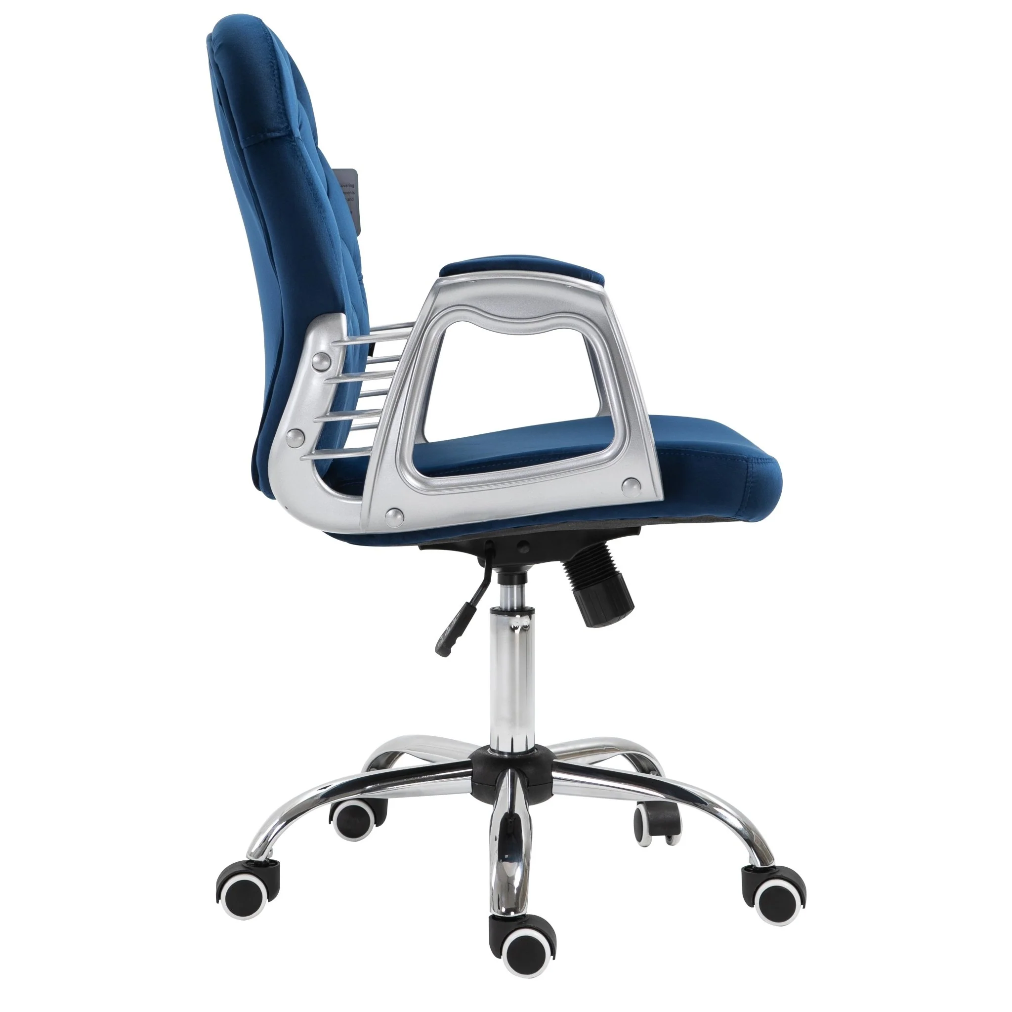 Blue Velvet Chesterfield Swivel Chair - Image 4