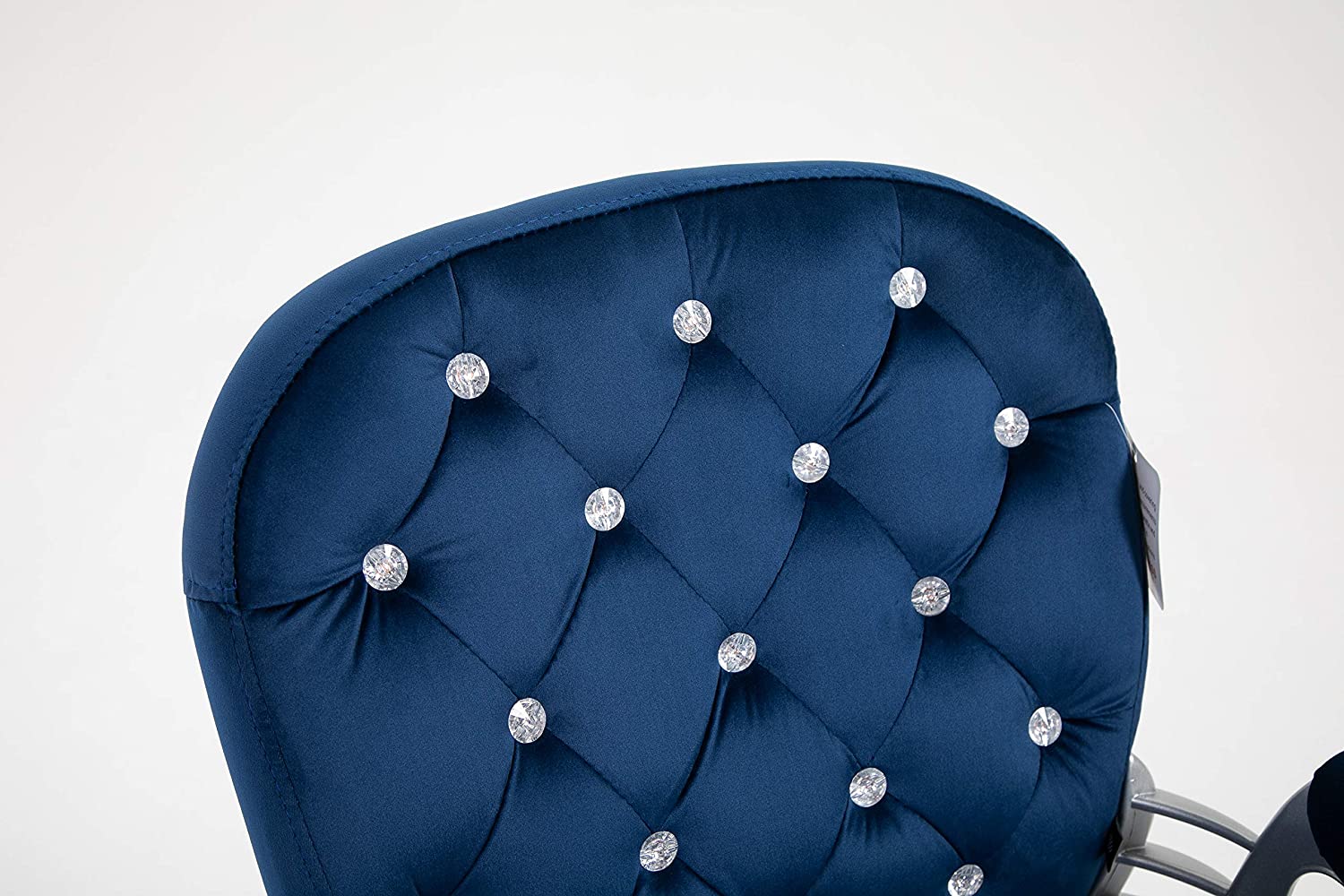 Blue Velvet Chesterfield Swivel Chair - Image 6
