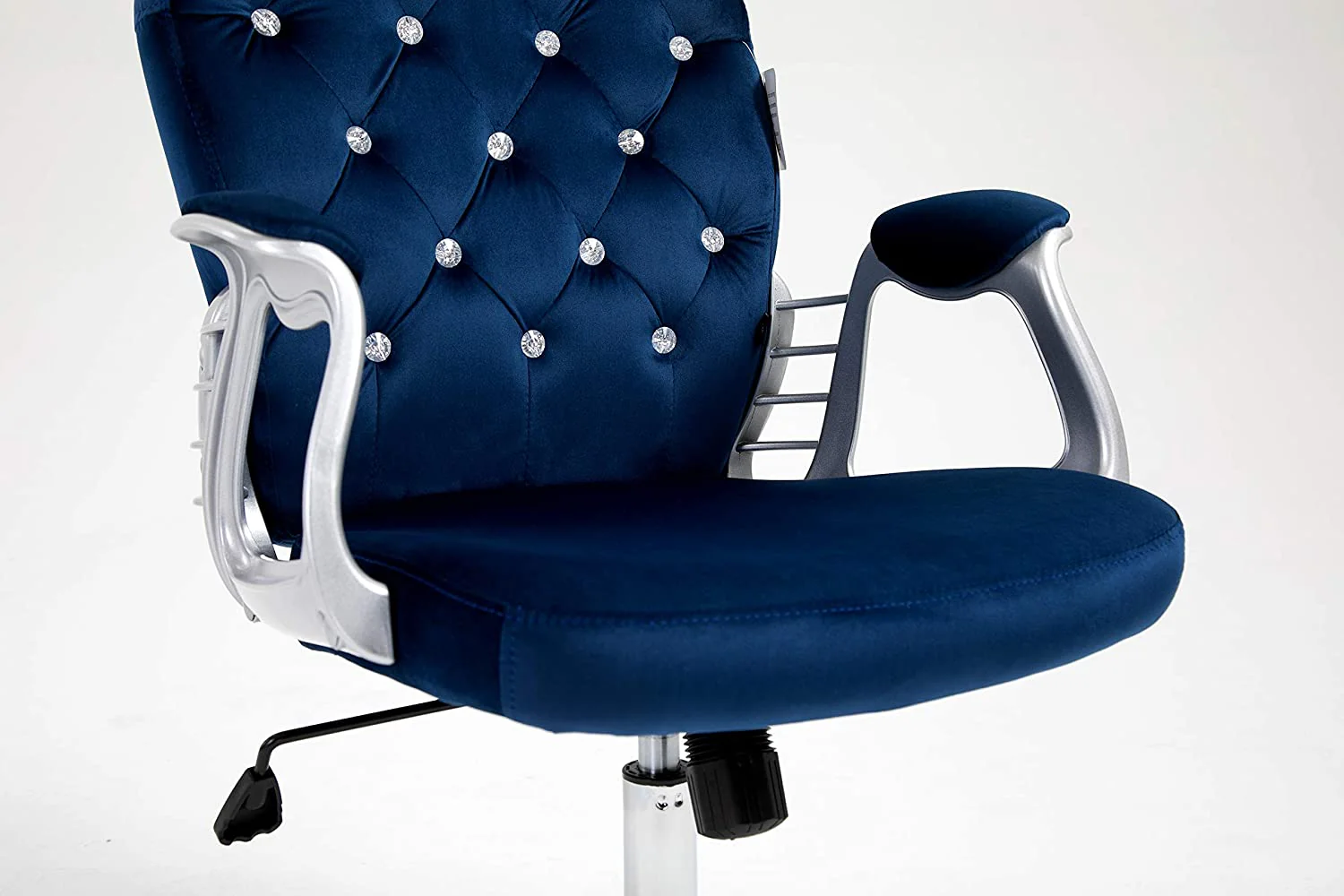 Blue Velvet Chesterfield Swivel Chair - Image 8