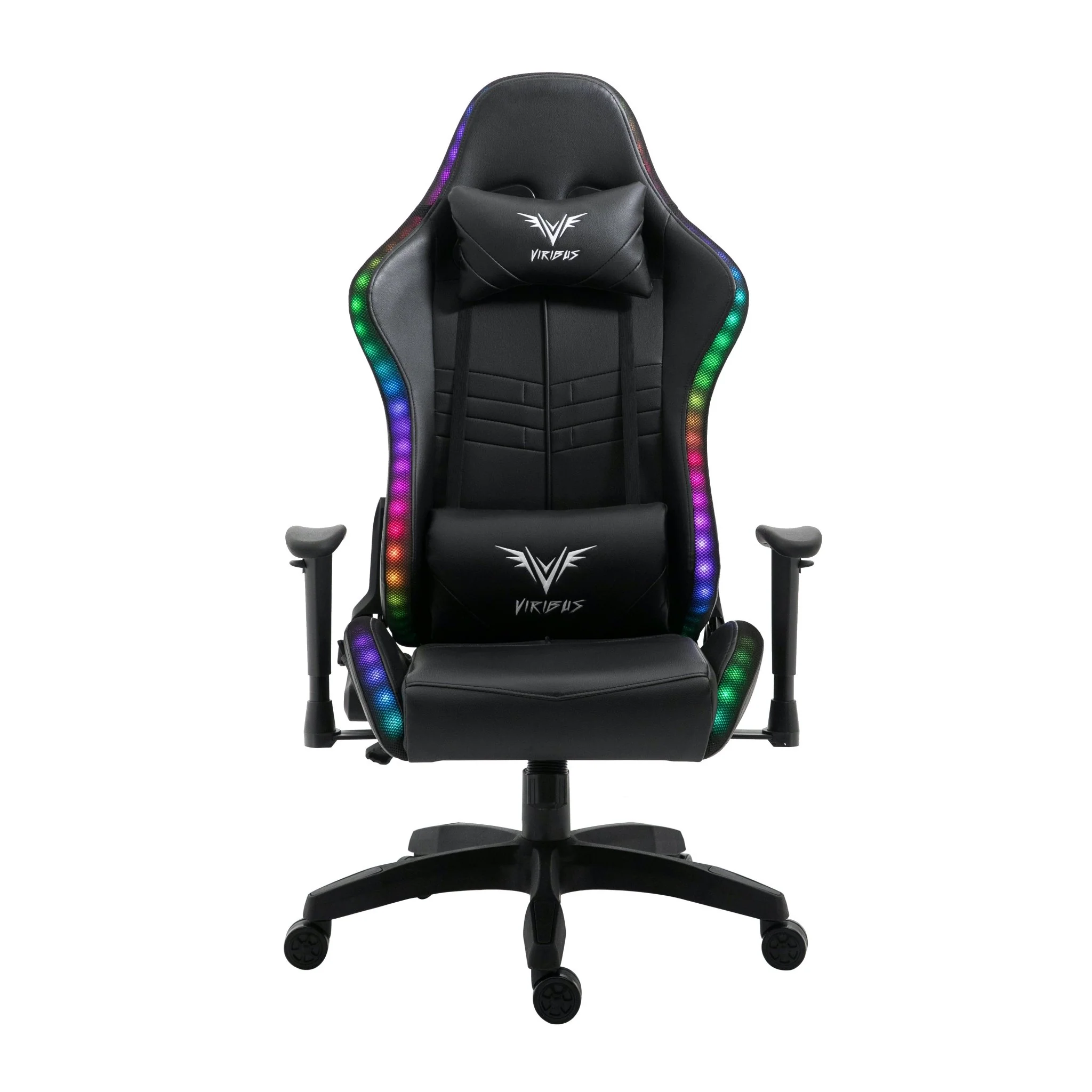 VIRIBUS X1 Office Gaming Chair with 12-Colour LED Light, Black - Image 2