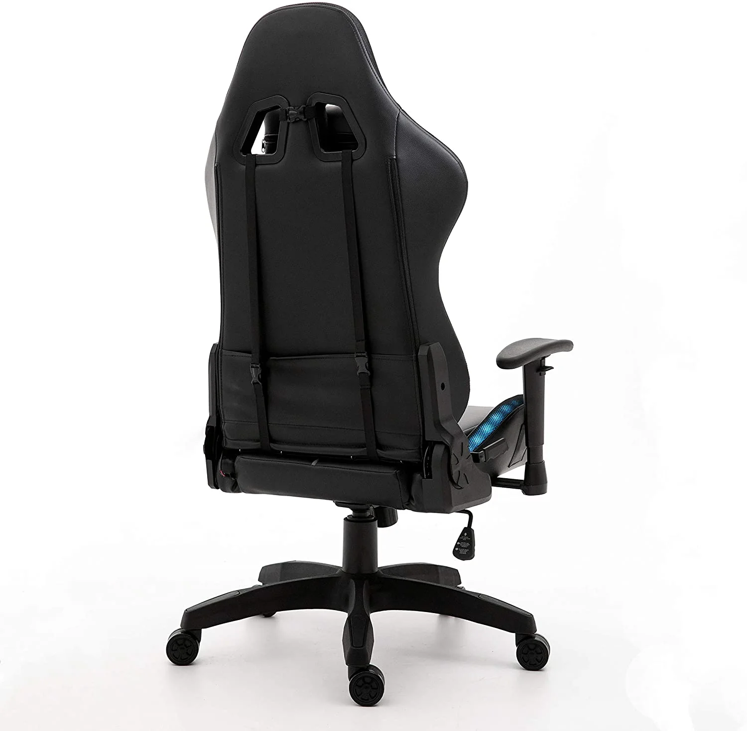 VIRIBUS X1 Office Gaming Chair with 12-Colour LED Light, Black - Image 6