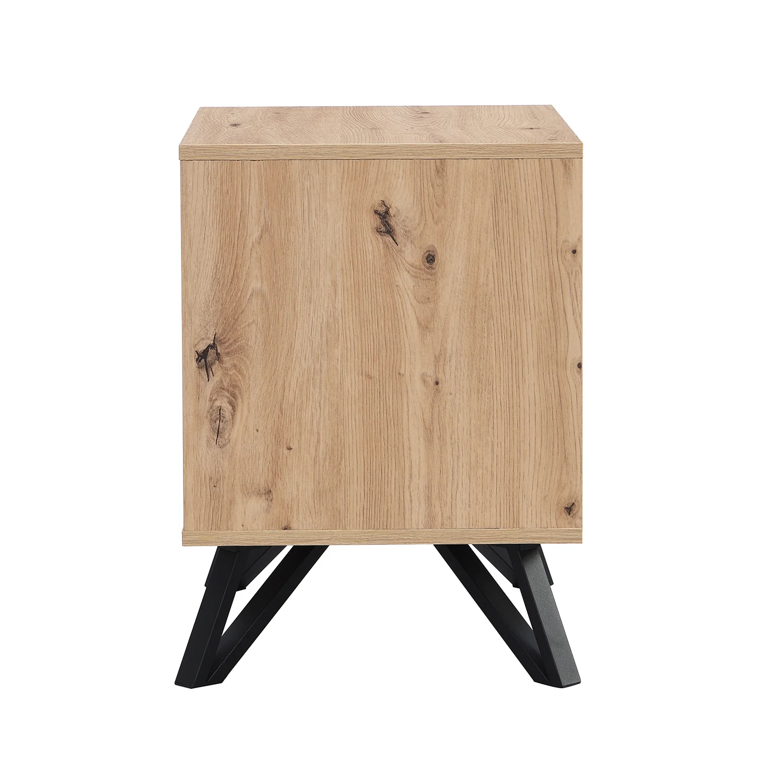 Weston Oak Effect 2 Drawer Bedside Table - Image 10