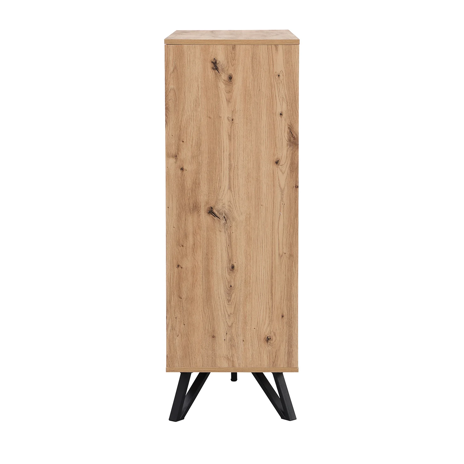 Weston Oak Effect 4 Door Cabinet - Image 8
