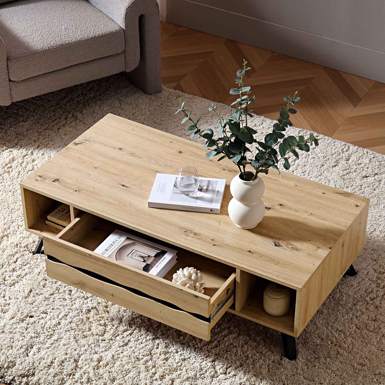Weston Oak Effect Coffee Table - Image 3