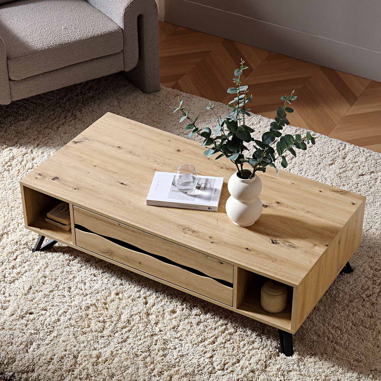 Weston Oak Effect Coffee Table - Image 4