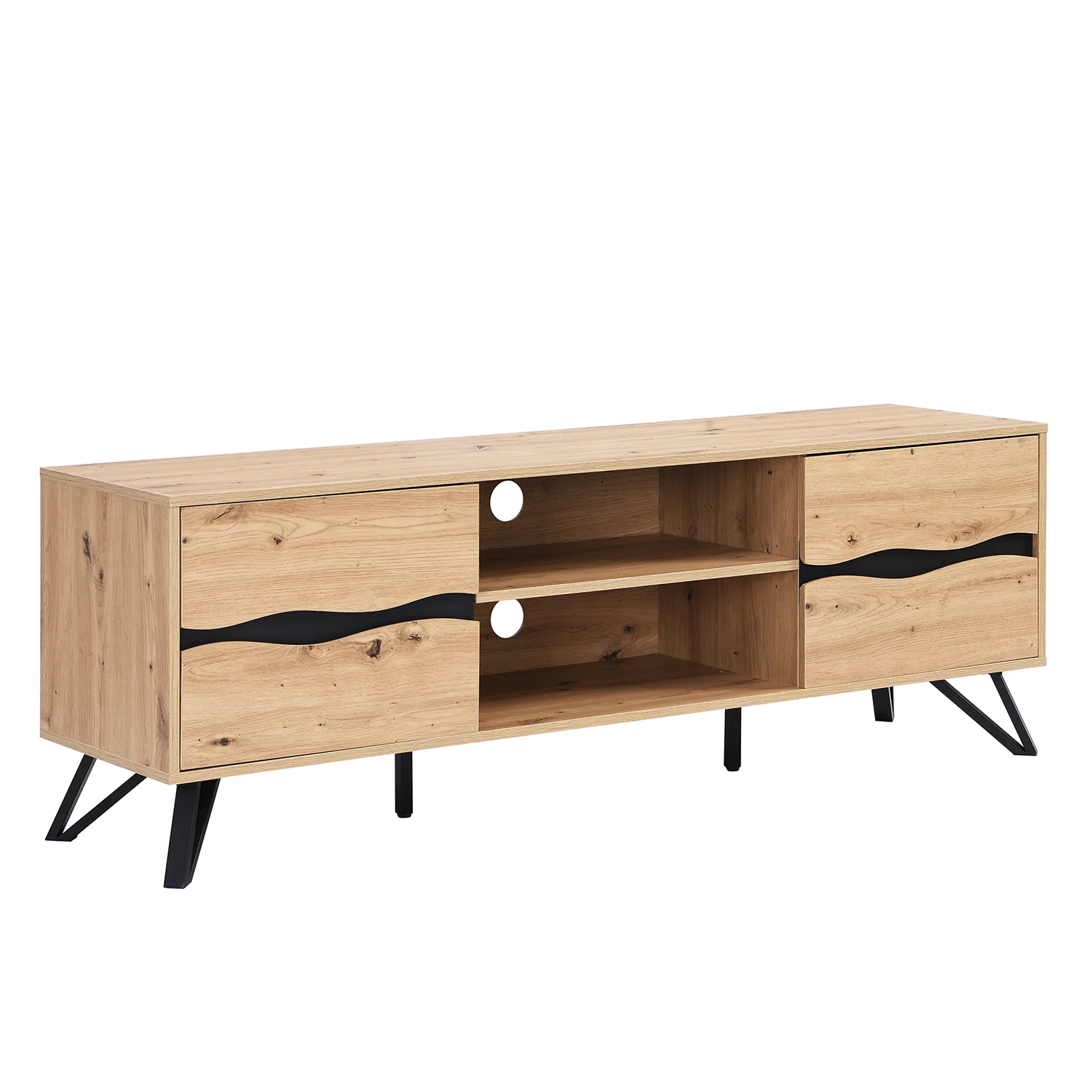 Weston Oak Effect Wide TV Unit - Image 6