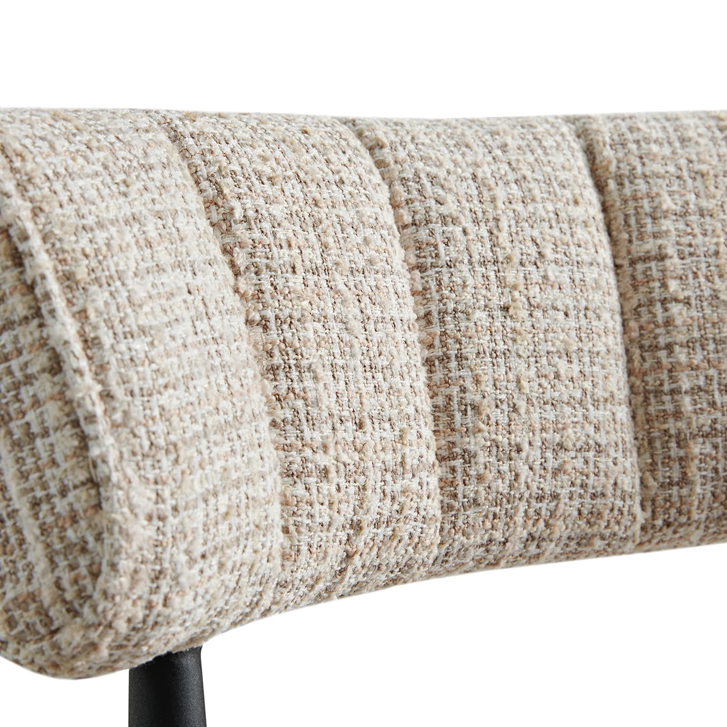 Wilna Set of 2 Dining Chairs, Beige Woven | Vintage Brown Faux Leather - Image 16