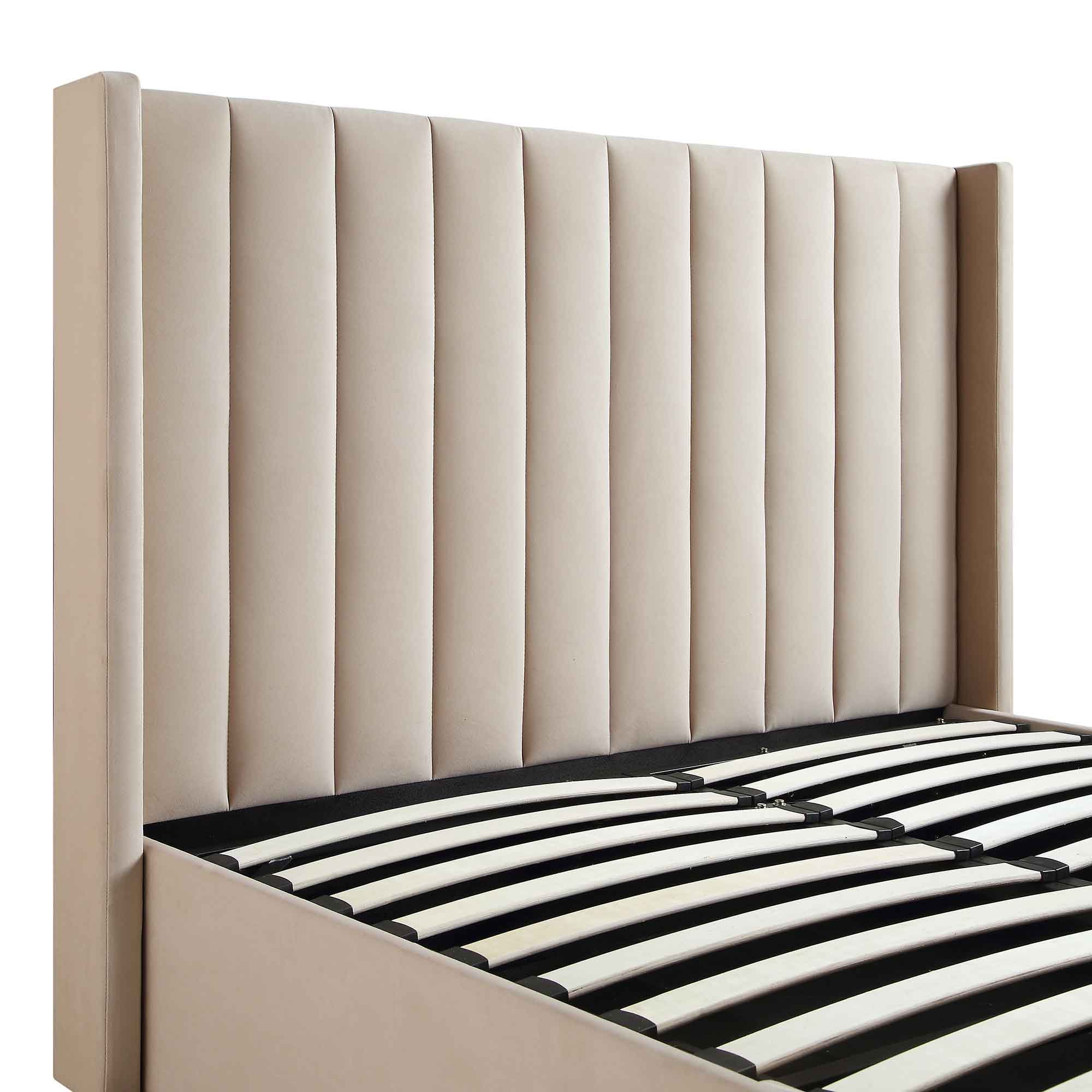 Wilton Champagne Velvet Ottoman TV Bed - Image 14