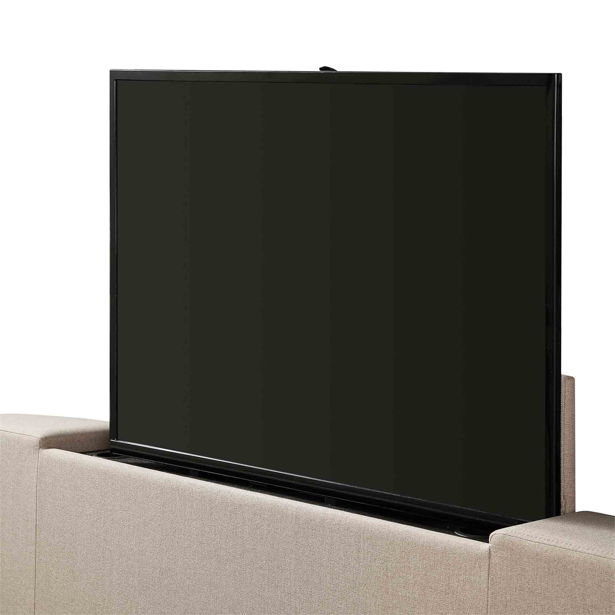 Wilton Warm Stone Fabric Ottoman TV Bed - Image 16