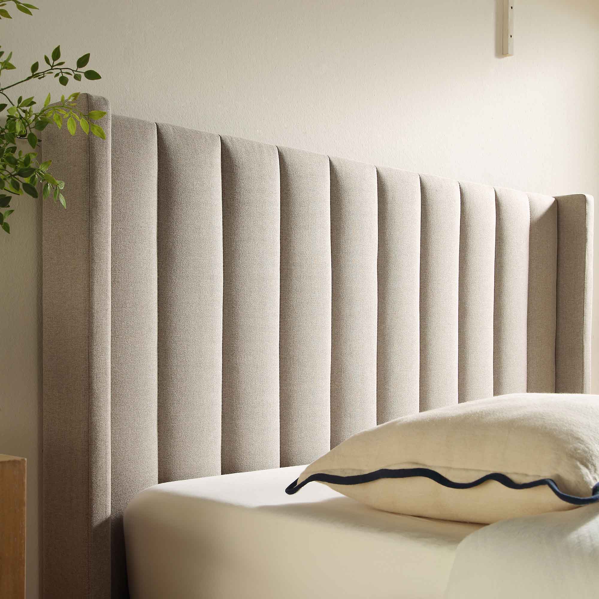 Wilton Warm Stone Fabric Ottoman TV Bed - Image 5