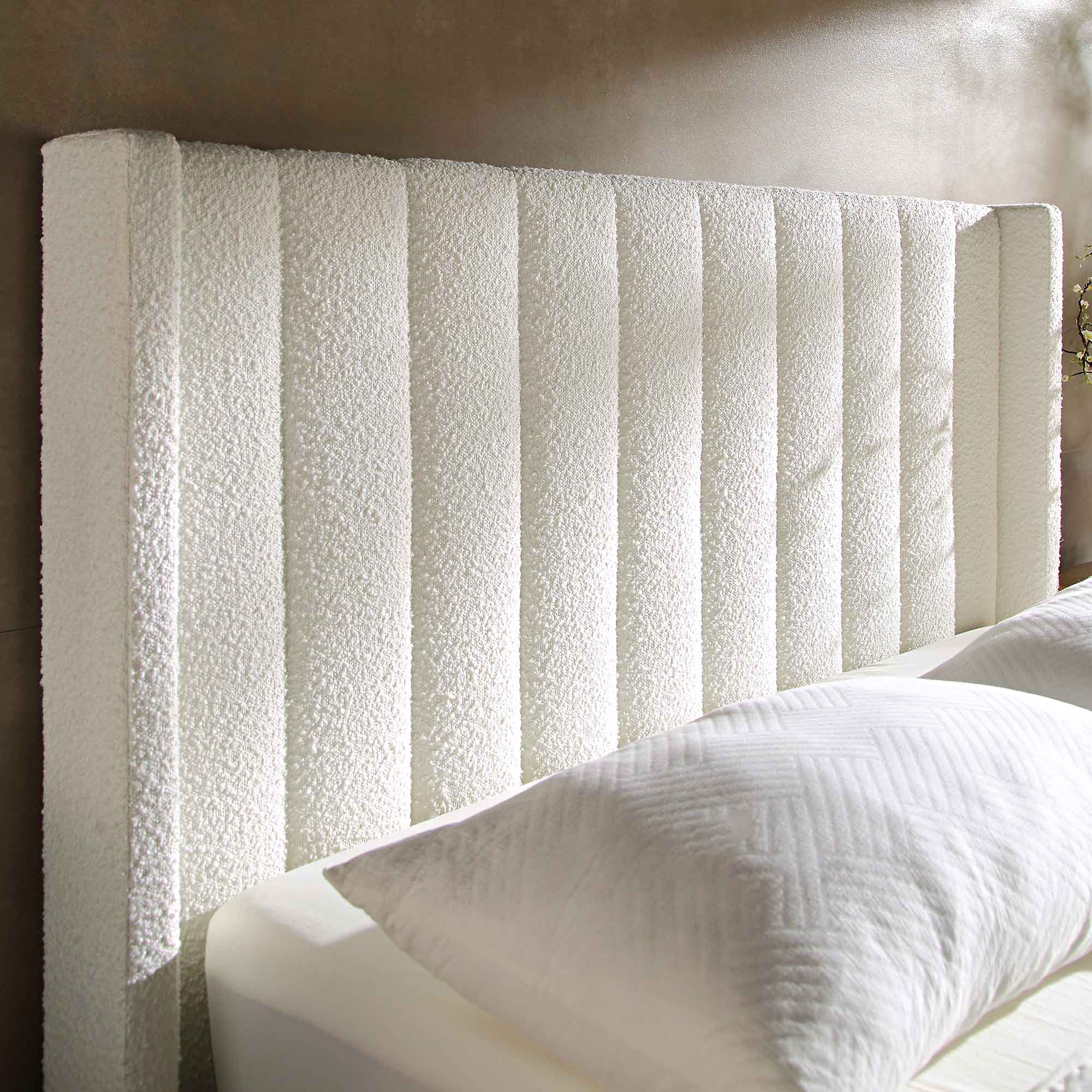 Wilton White Boucle Ottoman TV Bed - Image 5