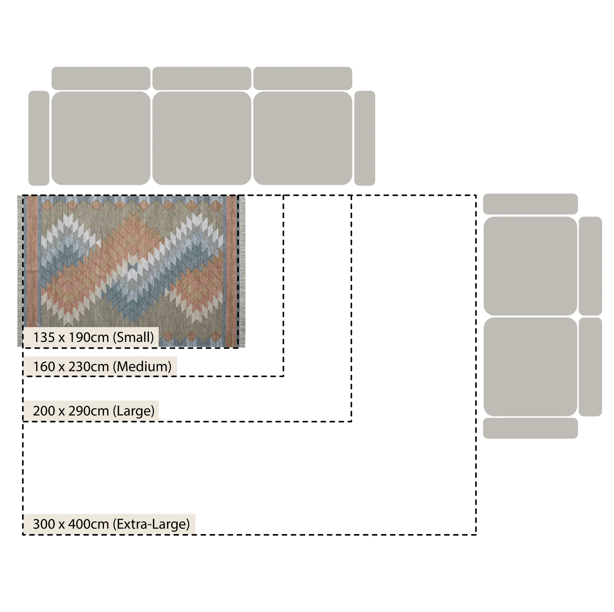 Zairya Kilim Handwoven Wool & Cotton Rug - Image 4