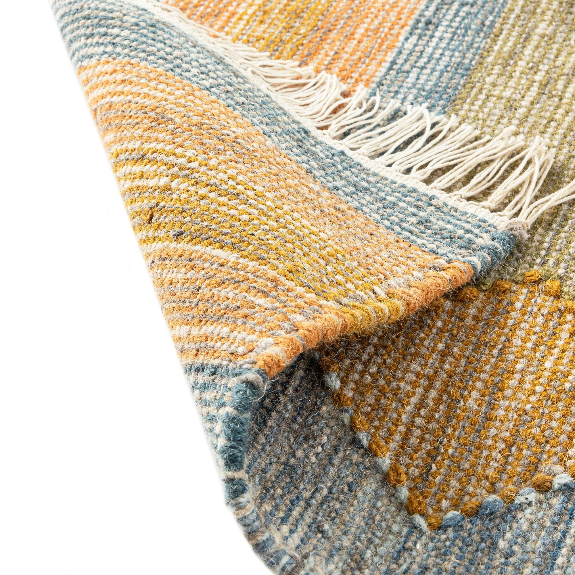 Zairya Kilim Handwoven Wool & Cotton Rug - Image 8